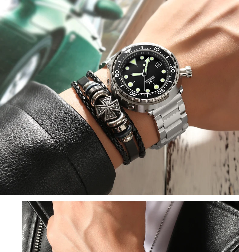 Лидирующий Бренд Rolexable 300 м водонепроницаемые мужские часы для дайвинга автоматические механические часы 316 нержавеющая сталь сапфировые часы для ныряльщика