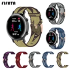 Ремешок FIFATA для Huawei Watch GT2  GT 2e, нейлоновый холщовый браслет для наручных часов Samsung Galaxy 46 мм 42 мм S3 Active, браслет