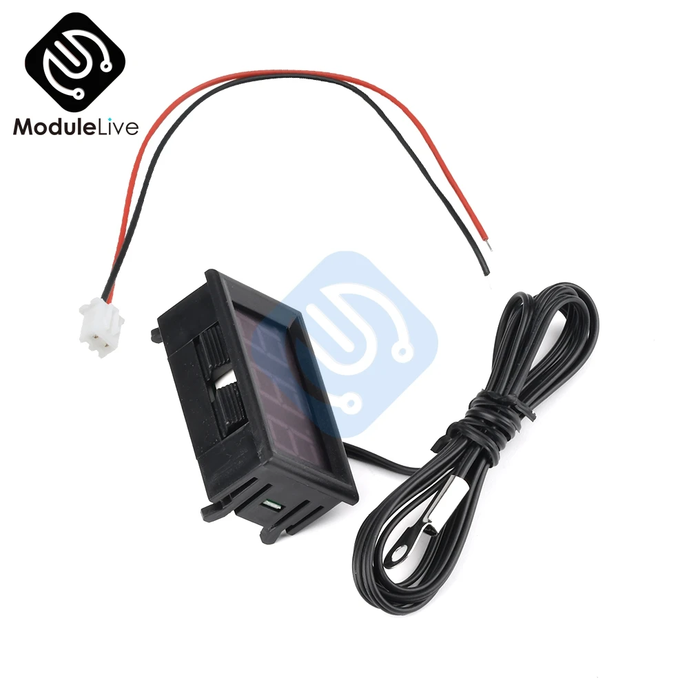 Цифровой термометр для автомобиля 12 В постоянного тока светодиодный дюйма