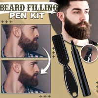 beard filler pencil kit portable barber pencil and brush kit for all kinds of beards a good gift for boyfriend and husband