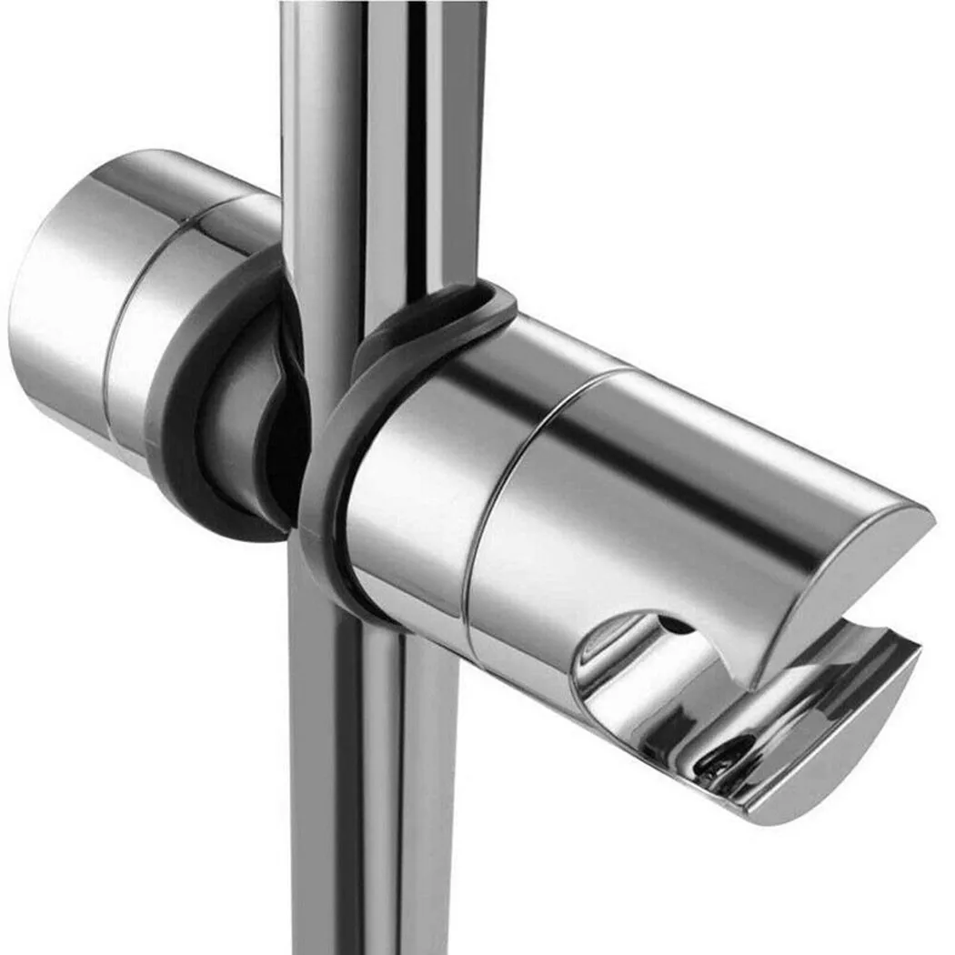 

ABS Bathroom Shower Head Holder 22-25mm Adjustable 360° Rotatable Riser Rail Bracket Slider Bar Slide Bracket Shower Holder