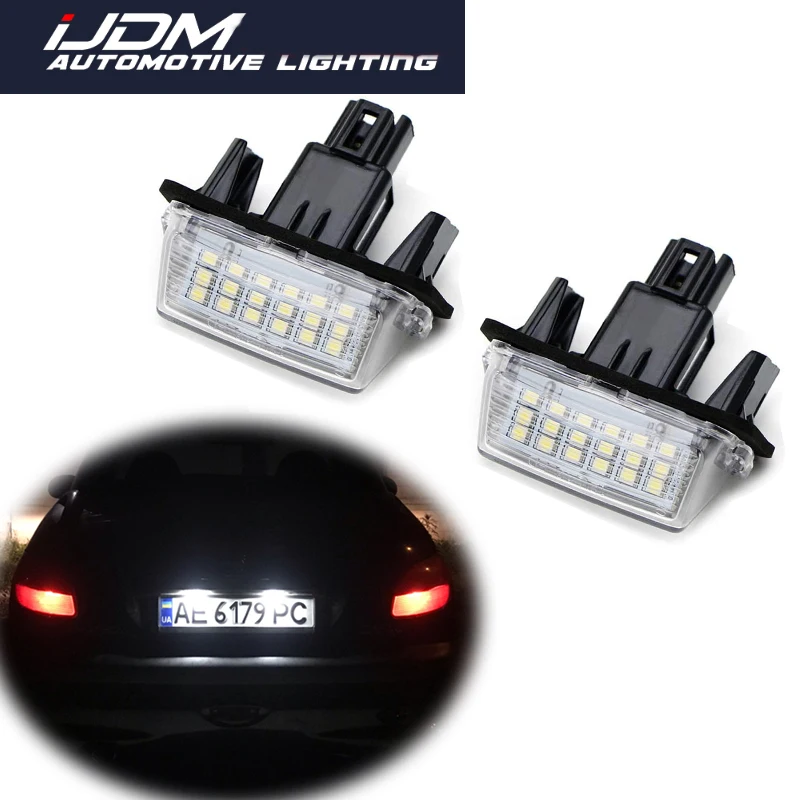 2 шт. светодиодный номерной знак для Citroen C3 C4 C5 Berlingo Saxo Xsara Picasso Peugeot 206 207 306 307 308 5008 |
