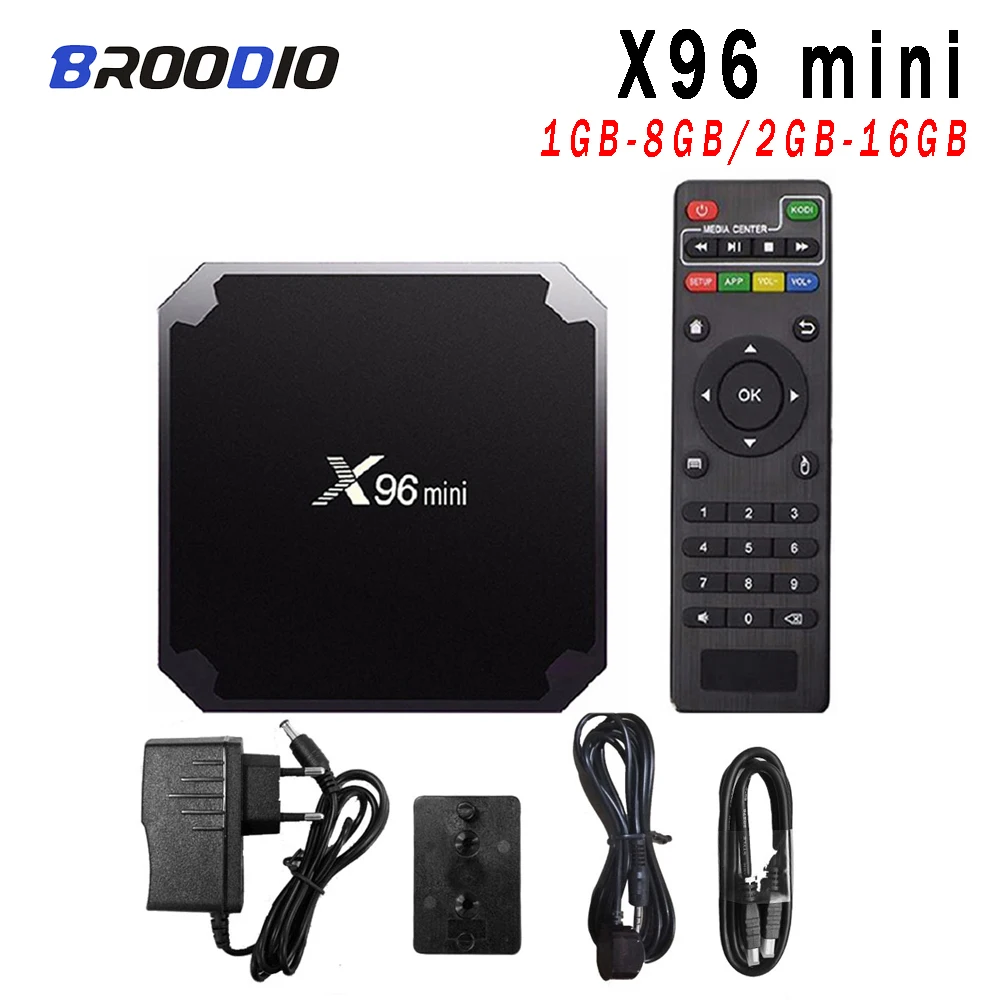 Новый X96 мини X96mini Smart TV BOX Android 7 1 Amlogic S905W четырехъядерный 2 4 ггц WiFi Поддержка Google 4K