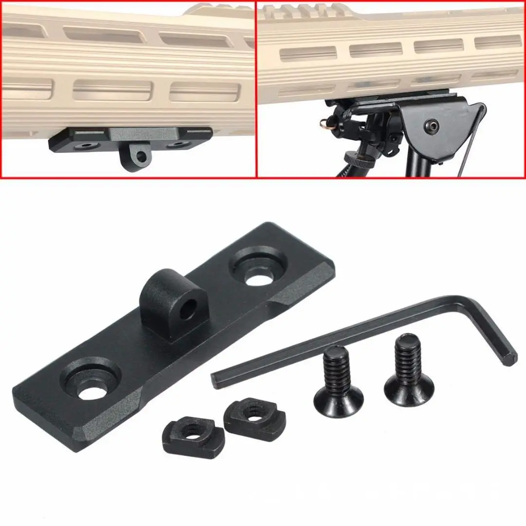 

Aluminum alloy M-Lok tripod adapter Profile KeyMod Sling Swivel Stud / Harris Style Bipod Adapter AR15 Parts And Accessories