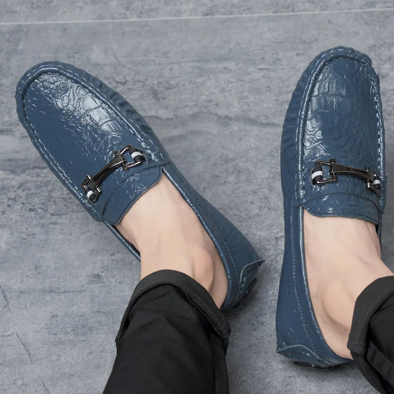 Brand Spring 2019 and Autumn Classic Retro Comfortable Breathable Outdoor Men's Shoes Mens Leather Lofer Mocassinsplus Size 48 | Обувь