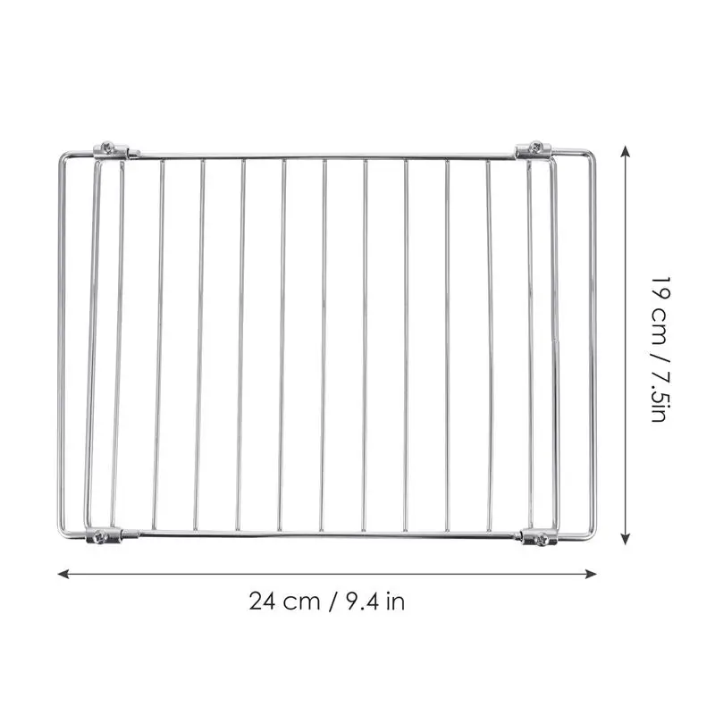 

Electric Oven Grill Mesh Rack Stainless Steel Roasting Rack Barbecue Wire Mesh Cocina Accesorio