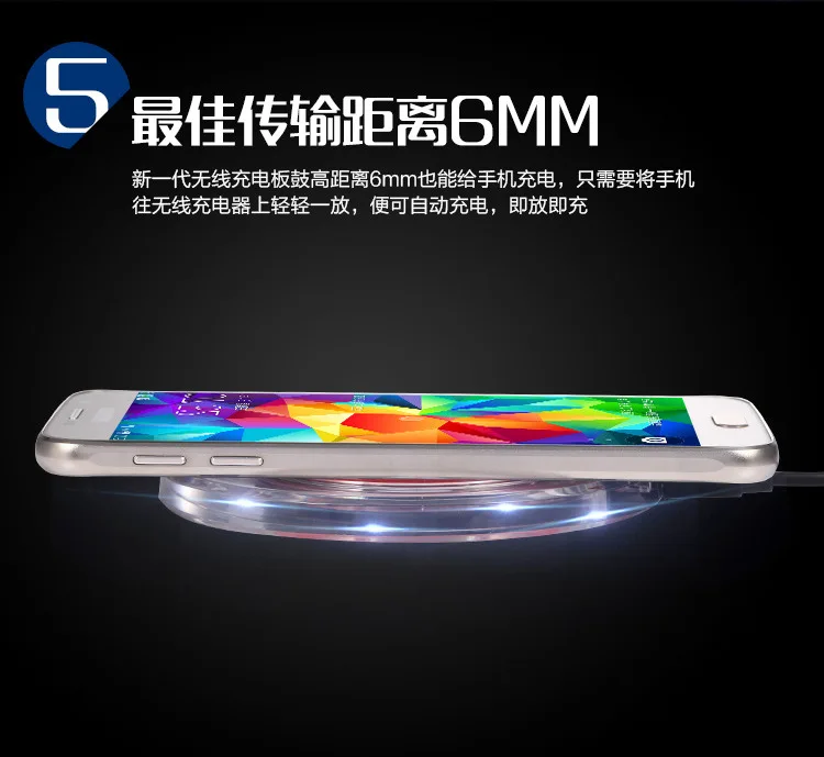 S6 S6 edge плата беспроводного зарядного устройства note4/lg iphone6s Беспроводное зарядное устройство светодиодный фонарь зарядная плата 5 Вт плата беспроводного зарядного устройства