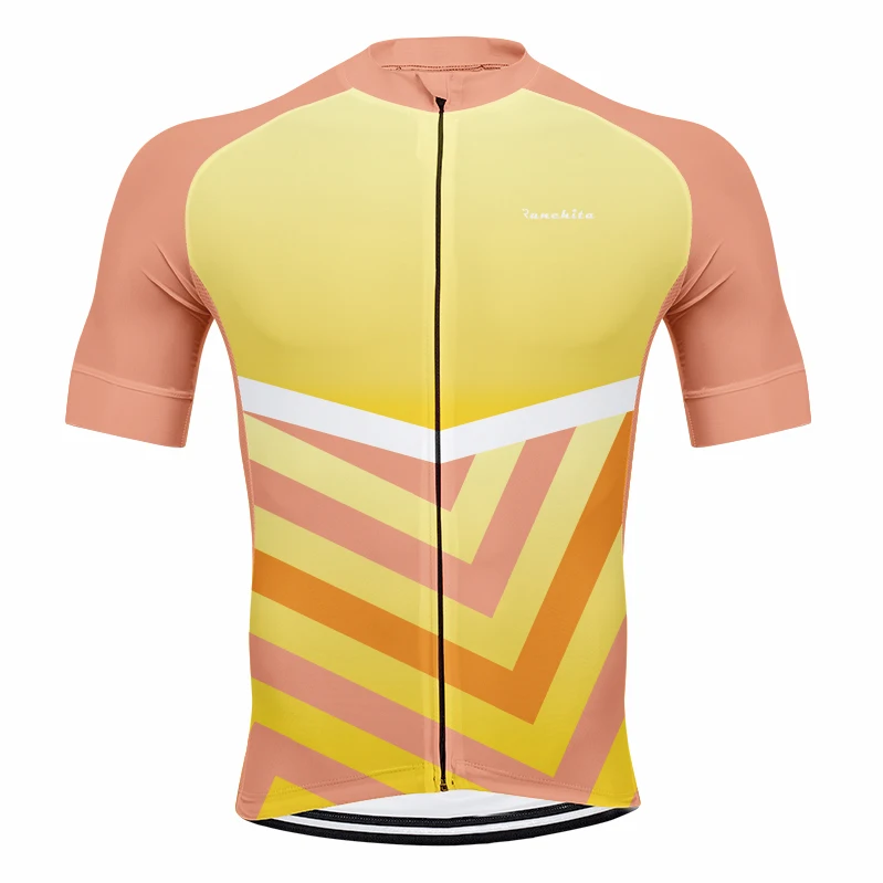 Профессиональная команда RUNCHITA летняя велосипедная Джерси с коротким рукавом