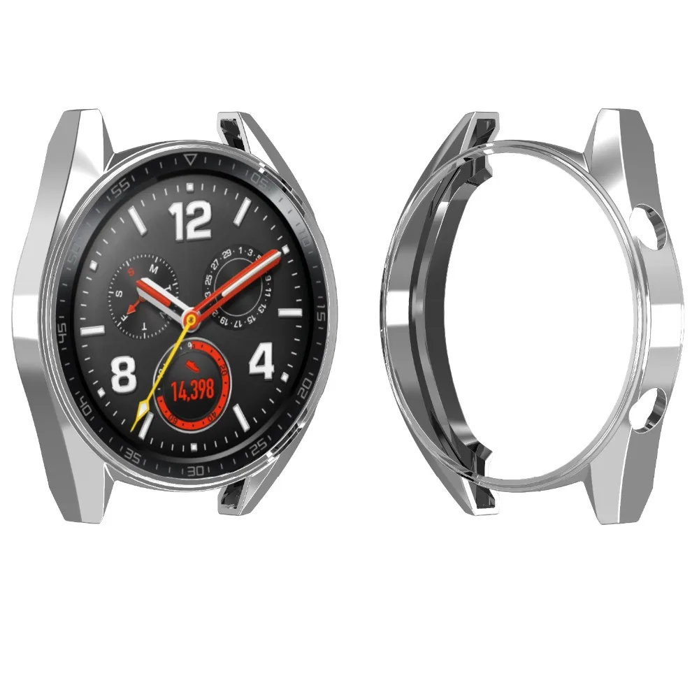 Huawei Watch GT case For huawei watch gt strap band cover soft TPU plated All-Around protective case shell watch Accessories