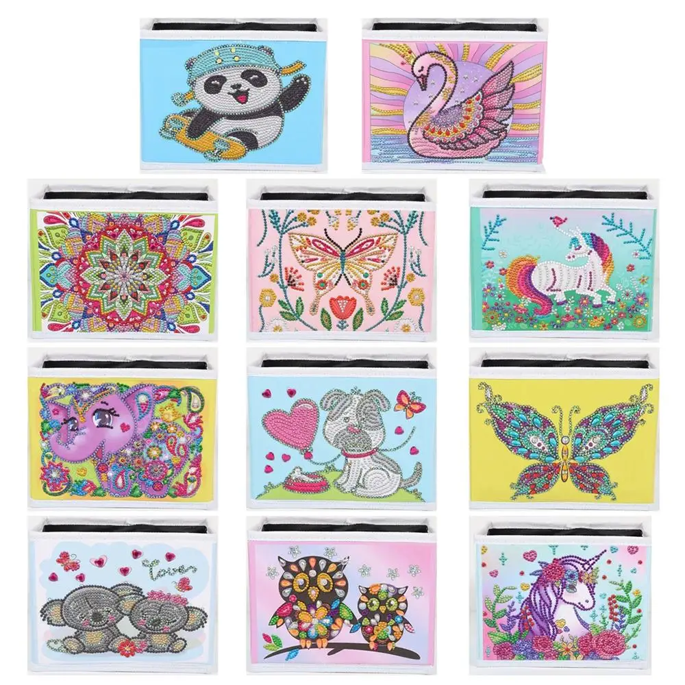

DIY Special Shaped Diamond Painting Household Storage Box Cartoon Animal Picture of Rhinestone Art Organizer Home Decoration