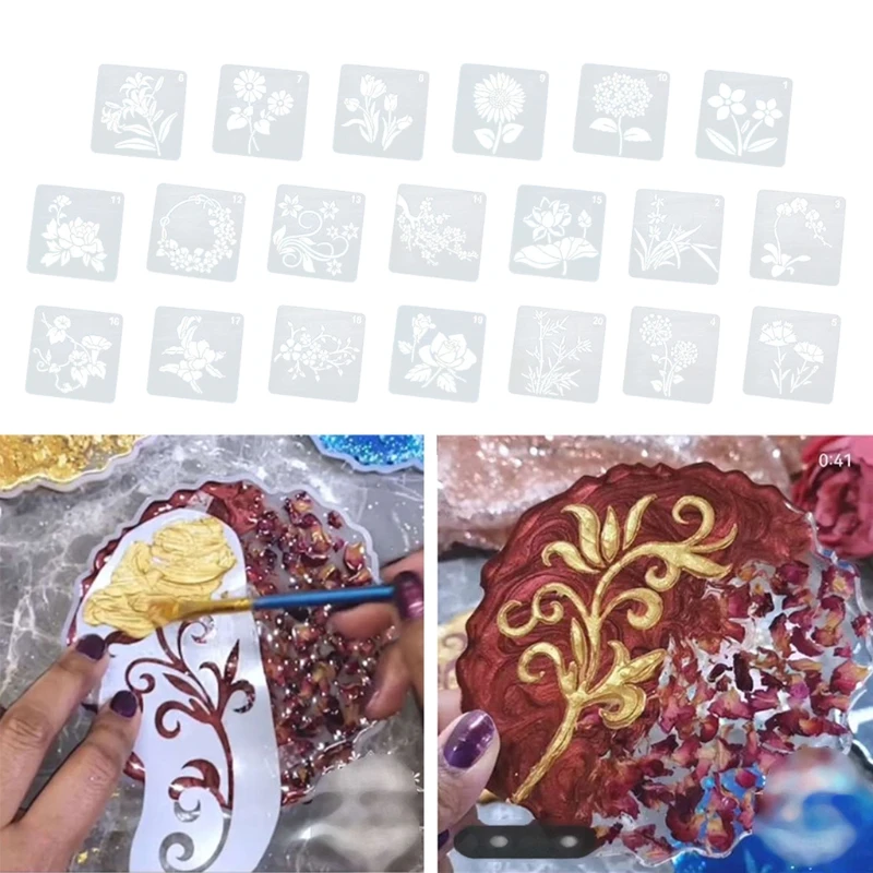 

Трафареты для рисования подсолнухов, 20 шт.
