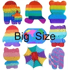 1 шт. новый гигантский Поппер большая антистрессовая пузырьковая игрушка попит светящаяся большая симпатичная Мерцающая игрушка для детей Антистресс