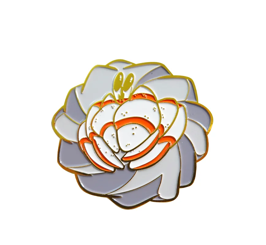 

Hermit Crab Badge Key ring Gift Chain