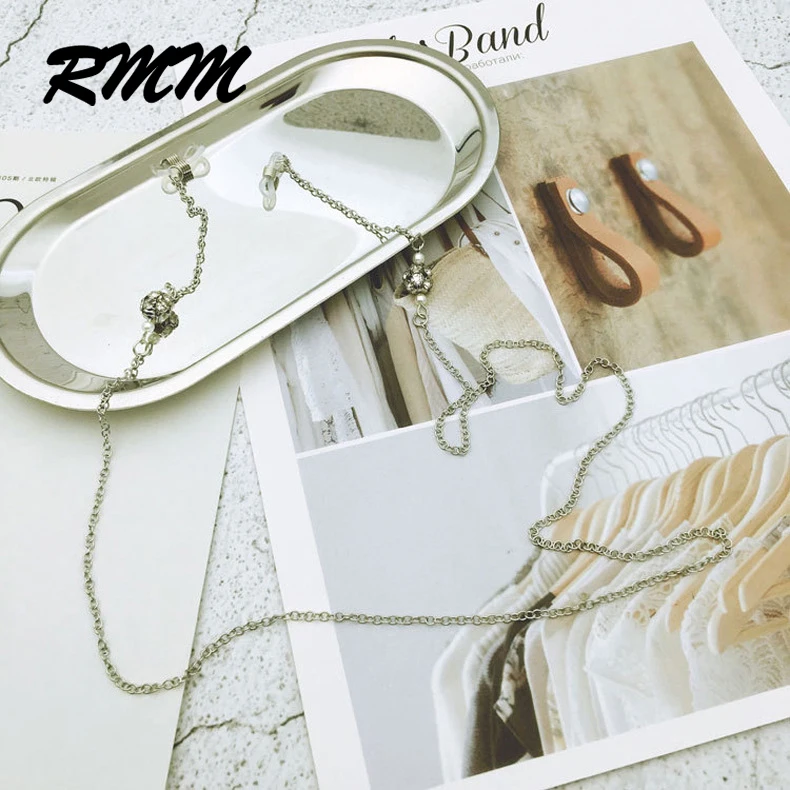 Унисекс Роскошные очки-фонарики солнечные очки с цепочкой для чтения бусинами