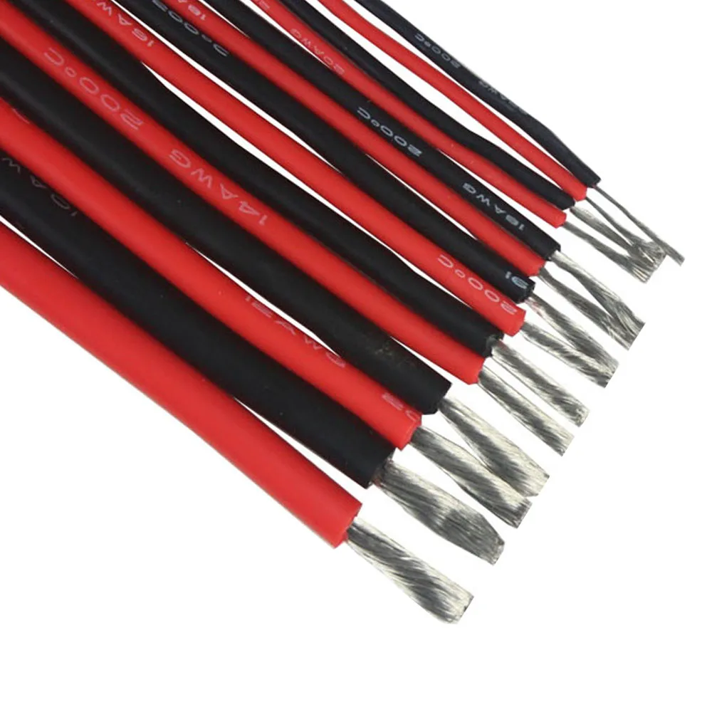 2M/Lot UL3135 Super Soft Silicone Wire 6/8/12/13/16/18/24/26/28/30AWG High Temperature Resistant Extra 200℃ | Обустройство дома