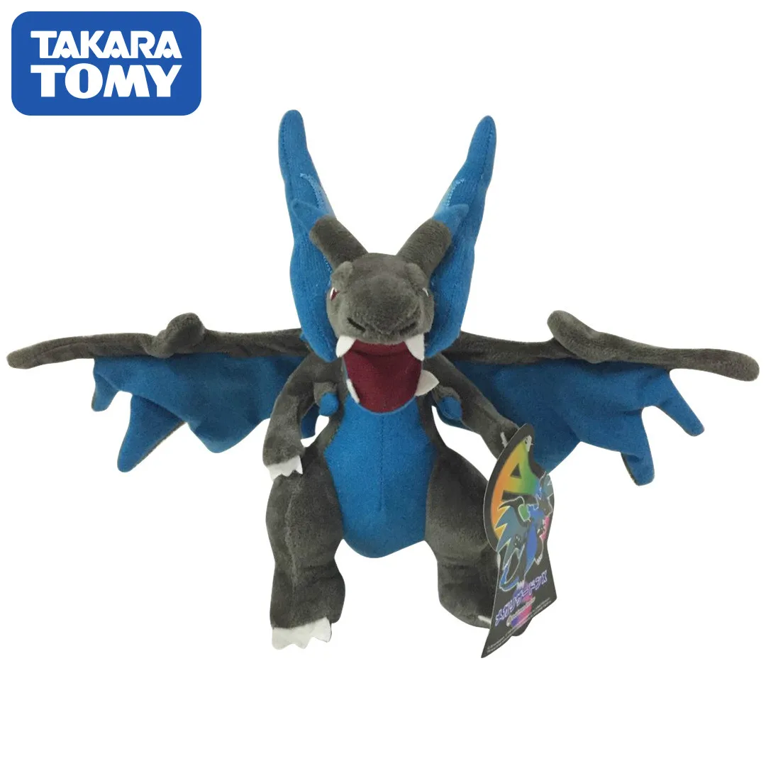 

TAKARA TOMY Pokemon 25cm Mega Charizard X Plush Toys Charizard Y Plush Doll Stuffed Soft Good Quality Anime Gift for Kids