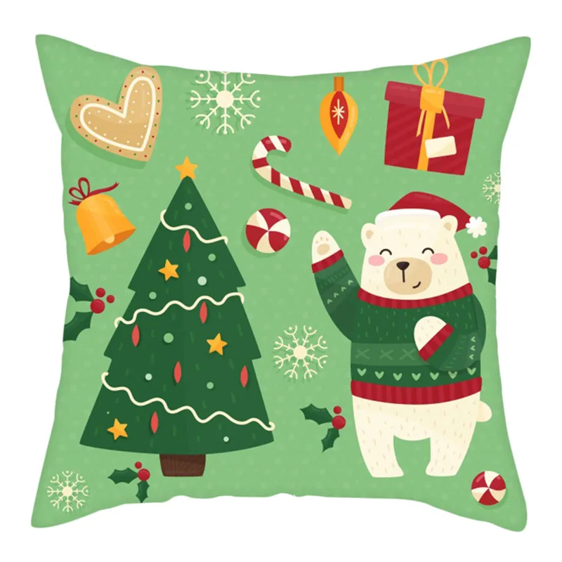 Рождественский подарок Fuwatacchi чехол для подушки новогодние носки декоративная