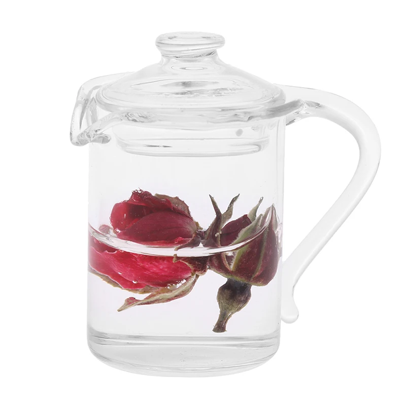 

1pcs Dollhouse Miniature Tea Cup Teapot Cup Kettle Glass Cup Toy Doll Food Kitchen Living Room Accessories