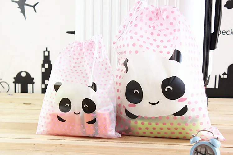 S panda 19X24.7cm 1 шт., водонепроницаемая сумка для плавания с пандой, органайзер для купальника, нижнее белье, бюстгальтер, упаковка для путешествий, органайзер для макияжа, тканевая коробка для хранения - Цвет: S panda 19X24.7cm