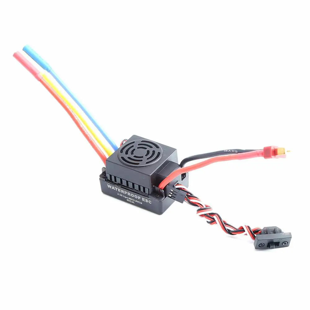 Waterproof 60A Sensorless Brushless Car Electronic Speed Control ESC 2-3S with BEC for Rc Boat | Автомобили и мотоциклы
