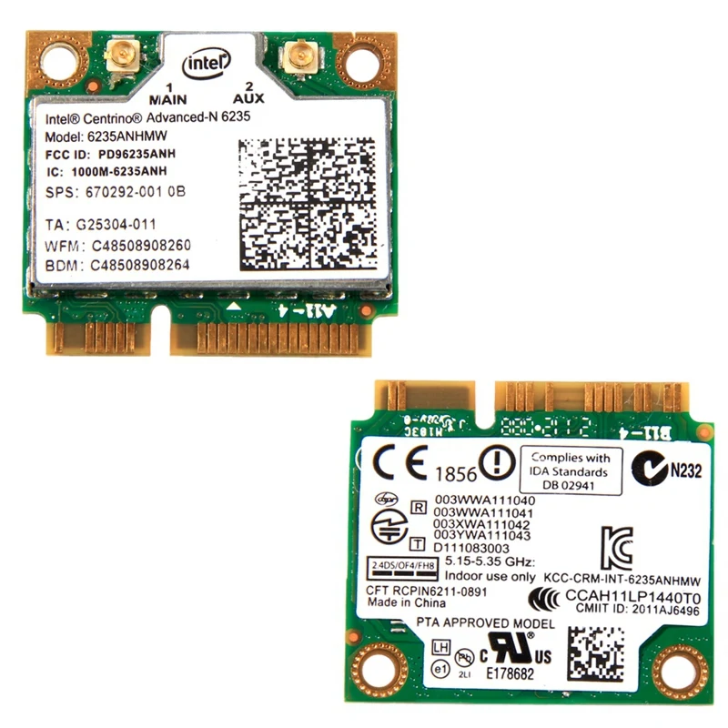 Двухдиапазонный 300 Мбит/с беспроводной Bluetooth 4 0 для Intel mediino Advanced-N 6235 6235ANHMW Половина
