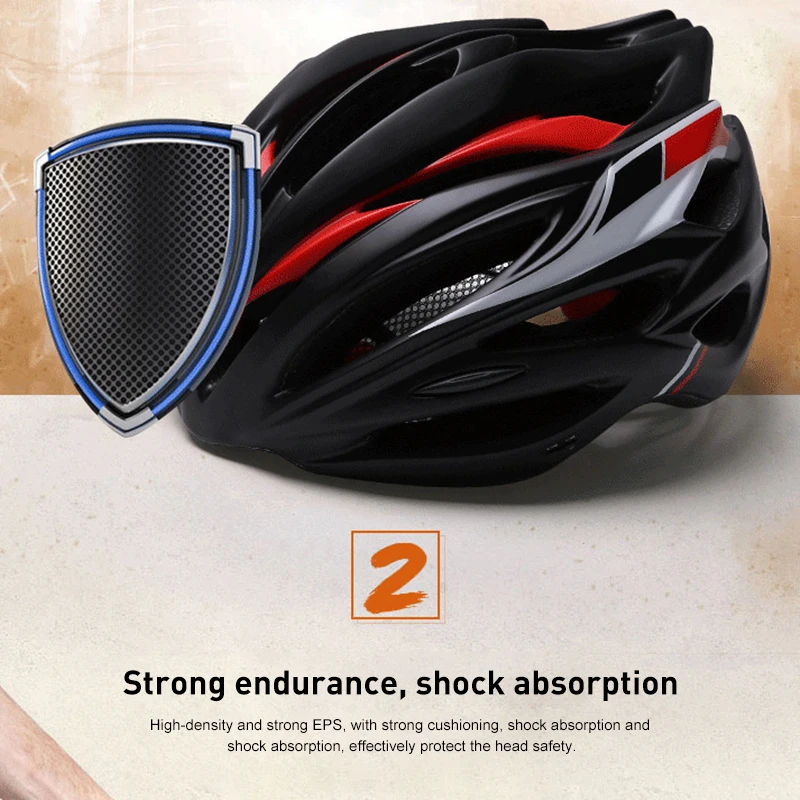

Professional Road Mountain Bike Helmet Ultralight MTB Parts Bicycle Helmet Sports Riding Cycling Helmet Bike Equipment EPS PVC