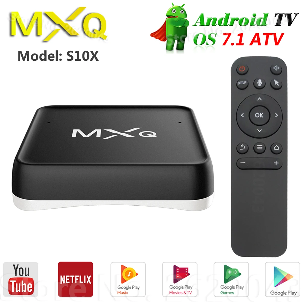 MXQ cube S10X ТВ Smart Android 7,1 tv Box Amlogic S905X Голосовое управление ТВ OS 4K HD медиаплеер+ AI динамик Netflix Youtube