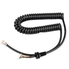 Автомобильный Ручной динамик микрофон Сменные микрофонные Кабели шнур провод для YAESU MH-48A6 для автомобиля радио Talkie Walkie Phone Spring Line