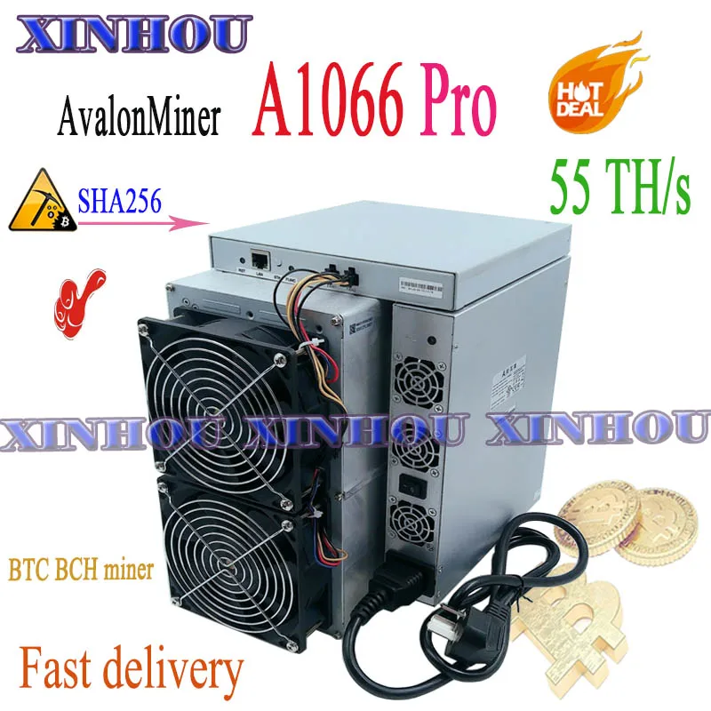 Майнер Asic Avalon A1066Pro 55T sha256 BTC BCH б/у более экономичный чем AntMiner S17 + S17e T17 T17e T2T T3 M20S M21S