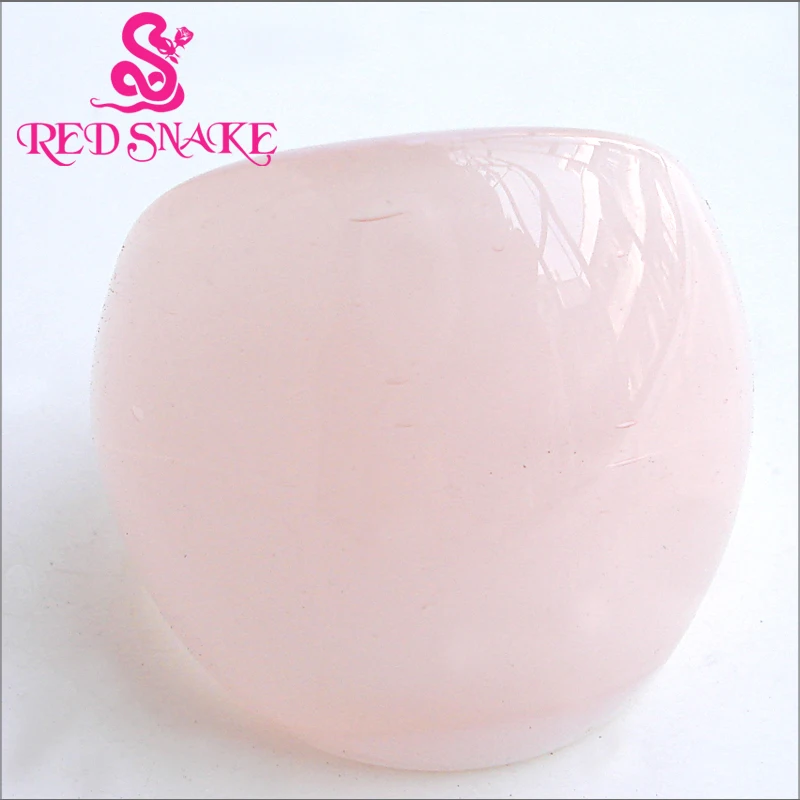 Кольцо ручной работы из муранского стекла кольцо красной змеи бледно розового