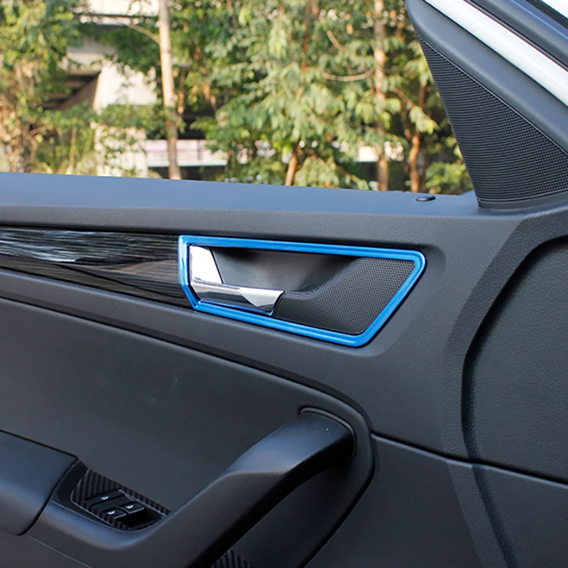 4 шт. для SKODA KODIAQ внутренняя дверная ручка украшение для рамки украшения из нержавеющей стали