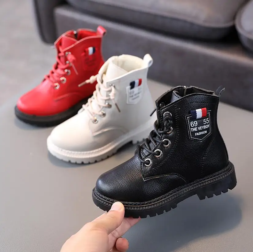 Детские кожаные ботинки обувь для мальчиков демисезонные детские из