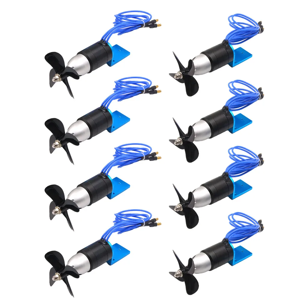 

Underwater Thruster 24V Brushless Motor with 4 Propeller for RC Bait Tug Boat Nest Ship Submarine