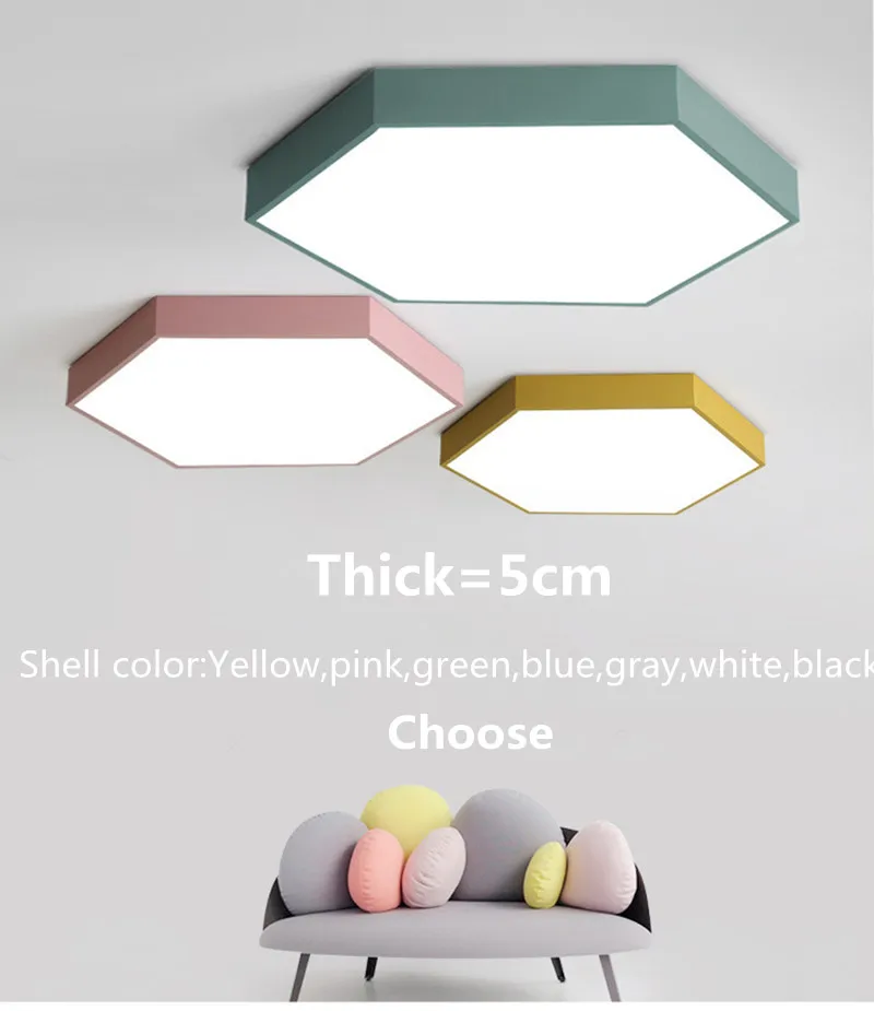 Новый потолочный светодиодный цветной светильник Макарон для спальни гостиной