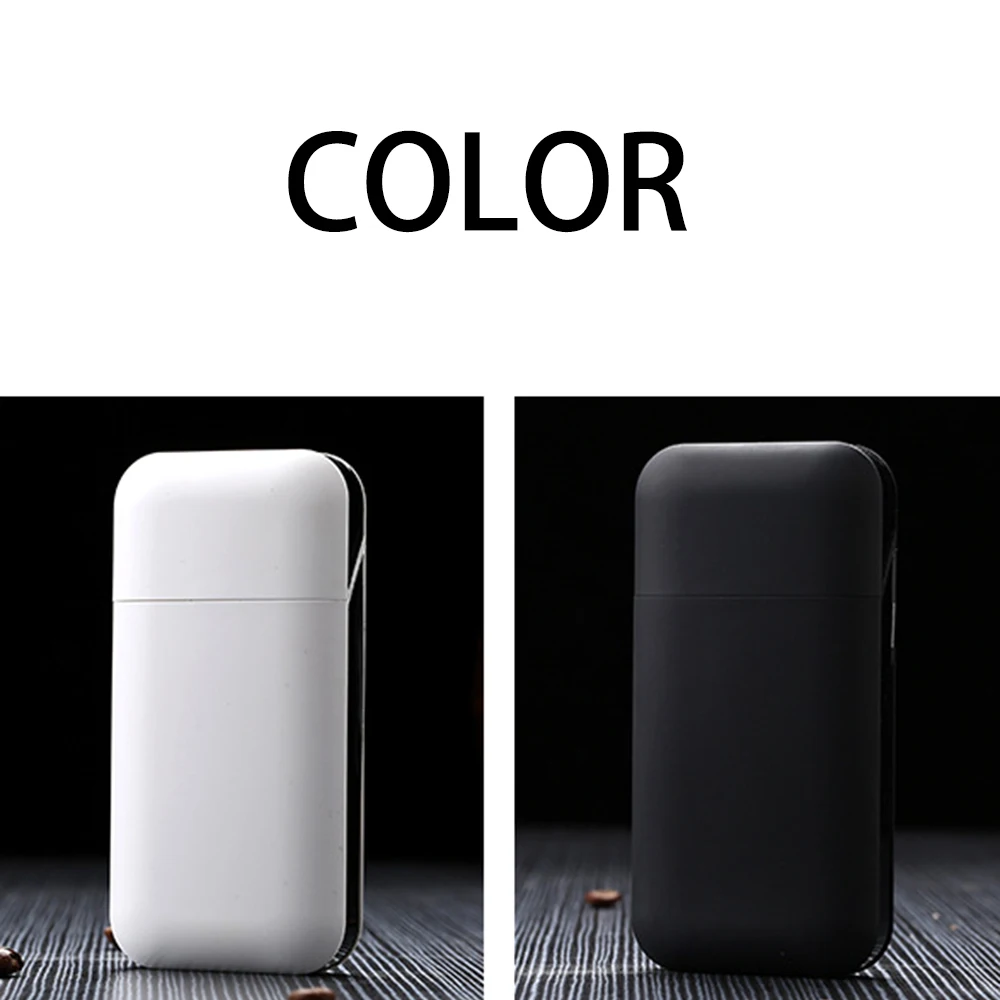 Новый черный и белый металлический креативный Автоматический чехол для сигарет