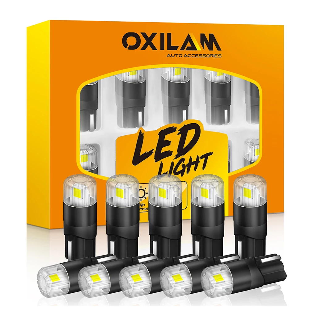 

10Pcs T10 LED Bulb W5W 194 168 Lamp Car Interior Lighting Dome Map Light for Mercedes Benz C E Class W204 W205 W212 W221 W166