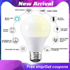 Светодиодные лампы голосовой Управление E27 с регулируемой яркостью умный Bulb15W AC 220V 110V умный светильник лампочка Wi-Fi лампы RGBWRGBWW с ИК-пультом дистанционного Управление Лидер продаж