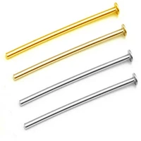 50pcslot stainless steel gold steel color t word head pins length20 30 45 50mm earring bracelets jewelry findings accessories