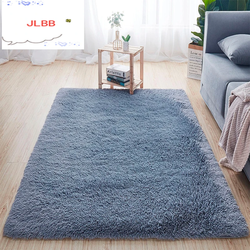 Ковер для гостиной с длинным ворсом из шелка и шерсти мягкий удобный хлопка