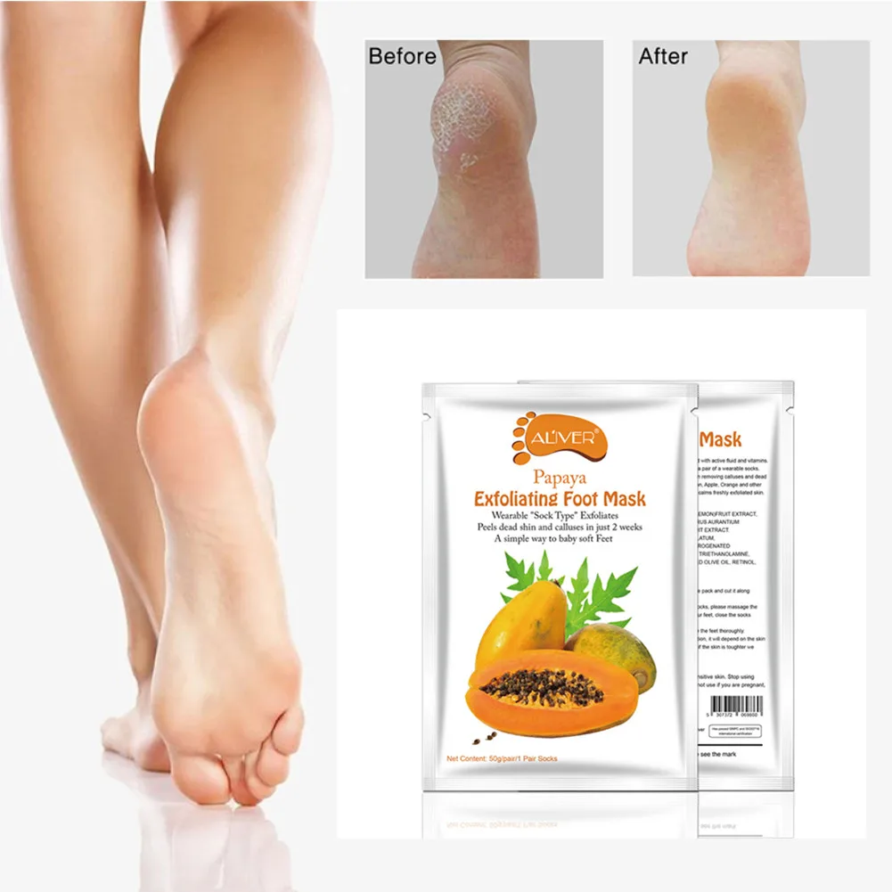 1 пара отшелушивающая отбеливающая маска для ног |