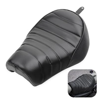 motorcycle driver leather solo seat cushion rear passenger pillow pillion pad for harley sportster iron 883 xl883n 2016 2020