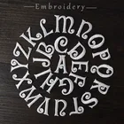 Изысканная железная аппликация с 26 английскими буквами для торта, железная аппликация для одежды, аксессуар сделай сам, железная нашивка для свадебного платья