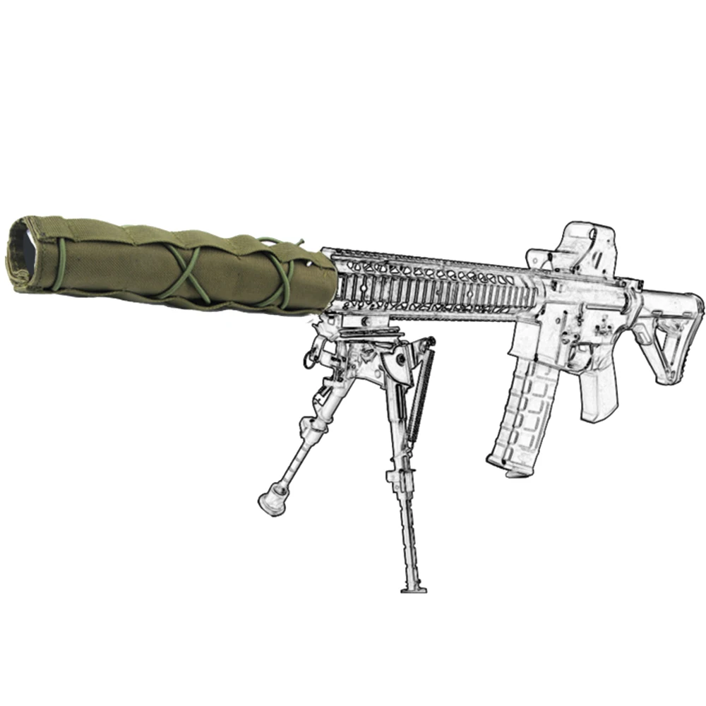 

Tactical Shield Sleeve Silencer Cover Airsoft Muffler Protector 22cm Silencer Airsoft Suppressor Cover Hunting Shooting Holsters