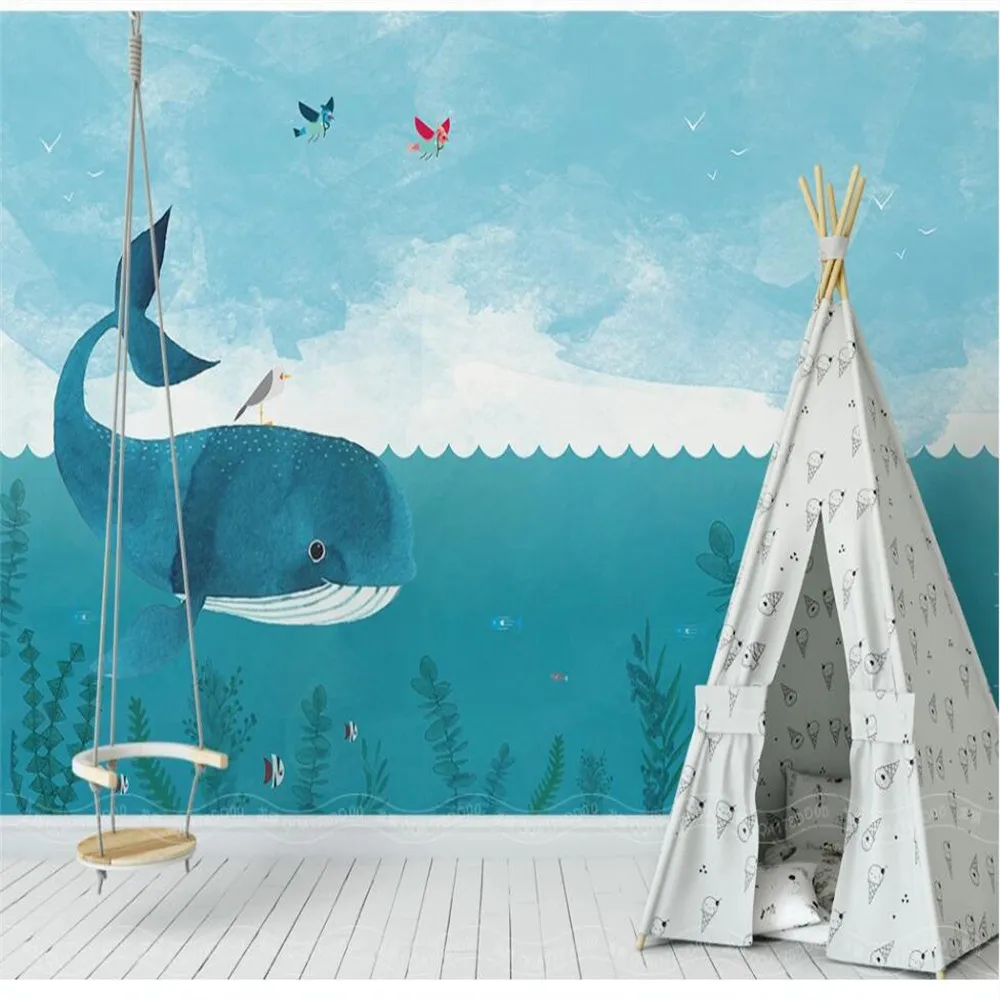 Большие пользовательские обои в скандинавском минималистичном стиле с рисунком