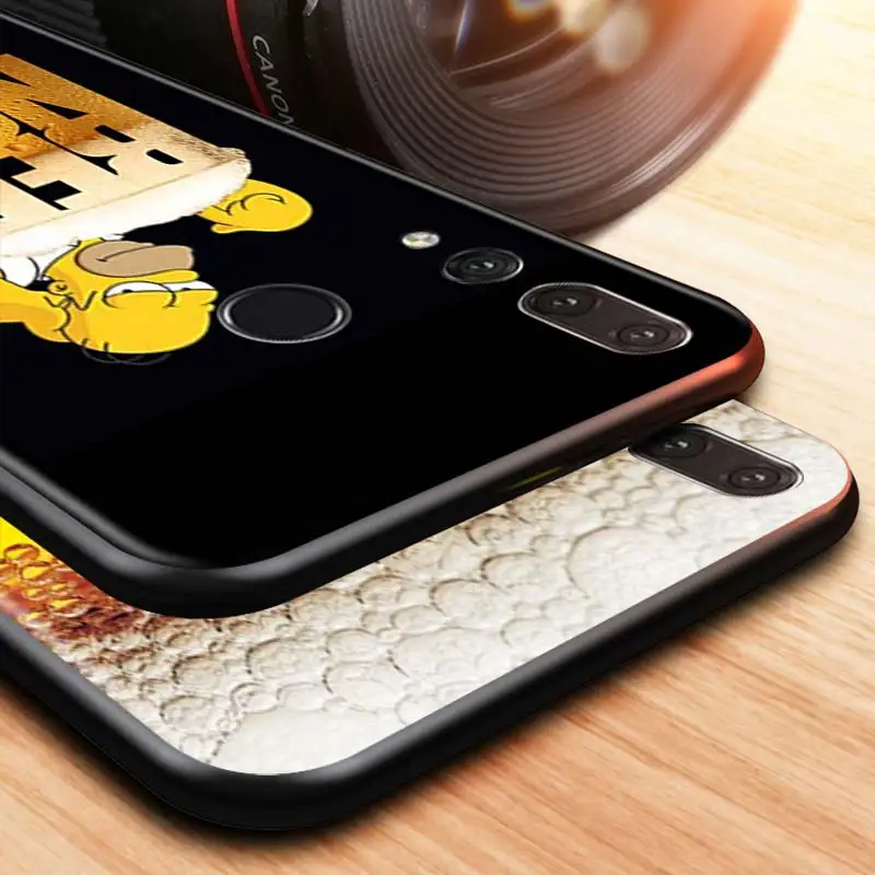 

Simpsons Beer Glass For Honor 20S 20 10X Lite 30i 30S Huawei Y8P Y7P Y6P Y5P Y7A Y9A Y8S Y6S Y7 Y5 Y6 Pro Phone Case