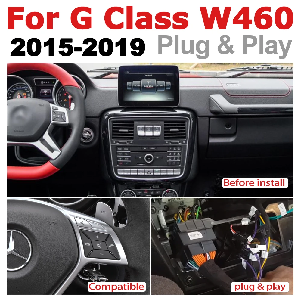 Автомобильный Android радио GPS мультимедийный плеер для Mercedes Benz G Class W460 2015 ~ 2019 NTG