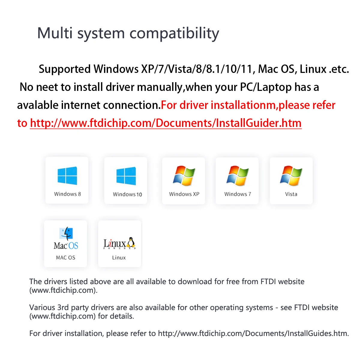 FTDI USB TTL-232r-3. 3В/5В 6-Сторонний Коннектор Для Проводов.