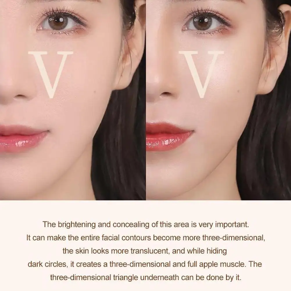 

Double-head V Face Contour Stick Shadow Concealer Pen Makeup Sweatproof Professional Waterproof Long-lasting And Cosmetics R5F7