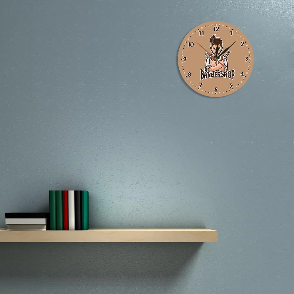 Мультяшный персонаж парикмахерский магазин настенные часы для волос Красота