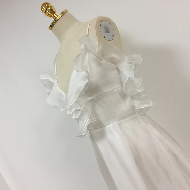 Сексуальное Белое Летнее Длинное Платье Макси элегантное ТРАПЕЦИЕВИДНОЕ ПЛАТЬЕ